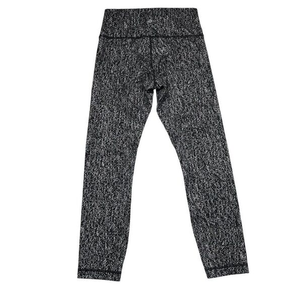 Lululemon High Times Pant Luon Suited Jacquard Black White Leggings Size 6 - Picture 5 of 6